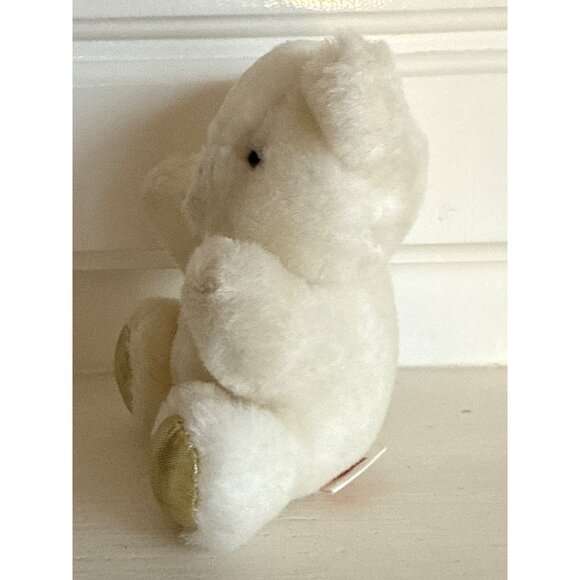 Vintage 1988 Dakin Plush Bear With Gold Accented Feet 100% Polyester For Ages 3+ - Picture 4 of 6
